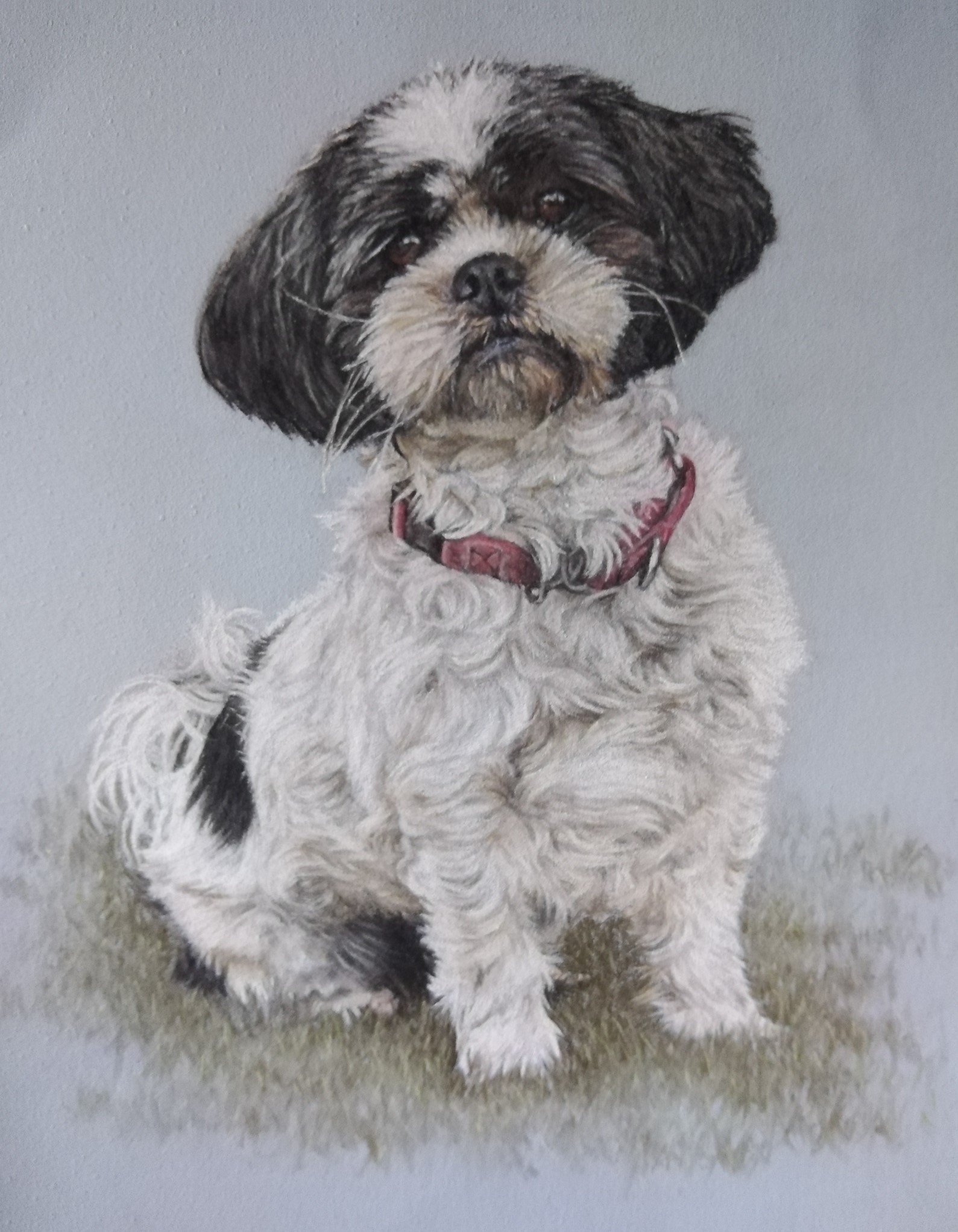 pastel panting of Josie